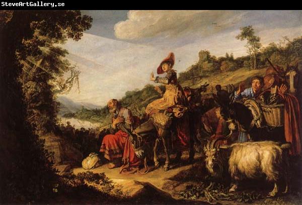 LASTMAN, Pieter Pietersz. Abraham on the Way to Canaan